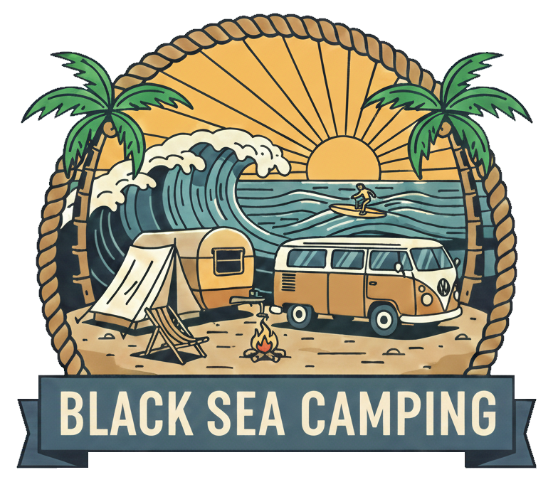 black sea camping logo