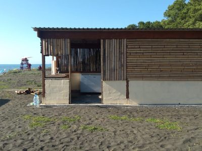 camping area under pine trees near the black sea coast black sea camping